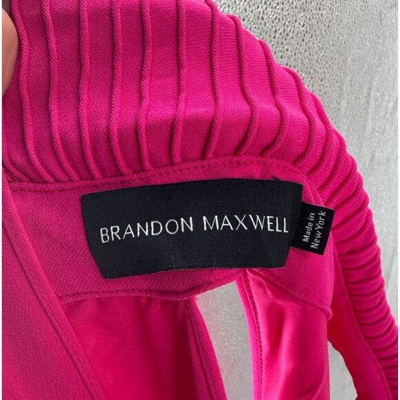 Brandon Maxwell Dress Bow Back Pink Mini US2 - Picture 11 of 11